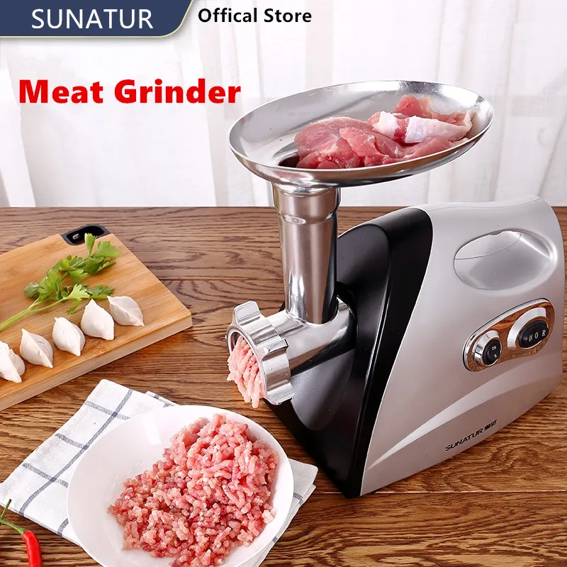 SUNATUR Electric Meat Grinder Blood Sausage Kitchen Machines Food Processor 700W Chopper Electric Food Crusher Kitchen Appliance