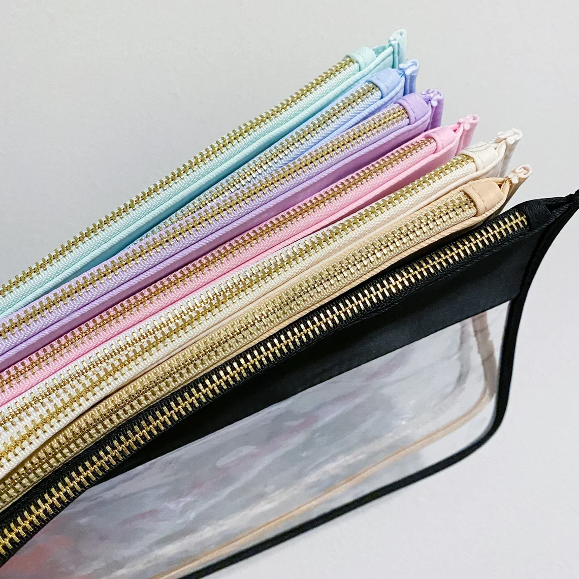 Clear Zipper Pouch ONLY | Travel Bag | Snack Bag | Graduation Gift | Bridesmaids Gift | Bridal Party | Bachelorette | Diaper Bag