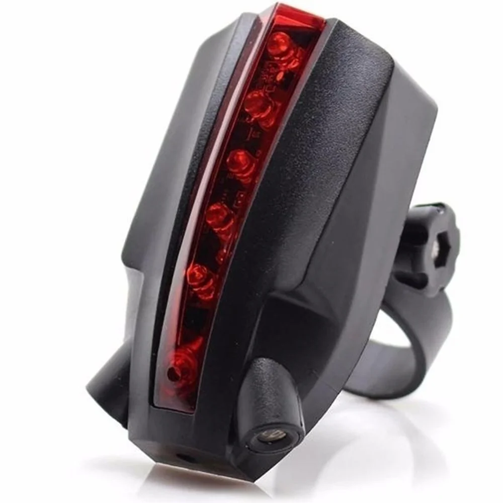 Bicycle 2 Laser Projector Red Lamp Beam and 3 LED Rear Tail Lights