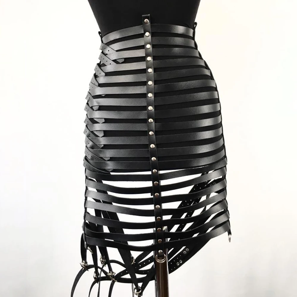 Bdsm sexy roupa interior feminina de corpo inteiro ajustável couro do plutônio arnês sutiã bondage cinto garter suspensórios boate roupas de luxo