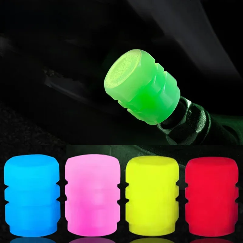 AliExpress 4Pcs Car Luminous Stem Valve Cap Car Motorcycle Bike Wheel Tyre Hub Luminous Stem Cap Styling