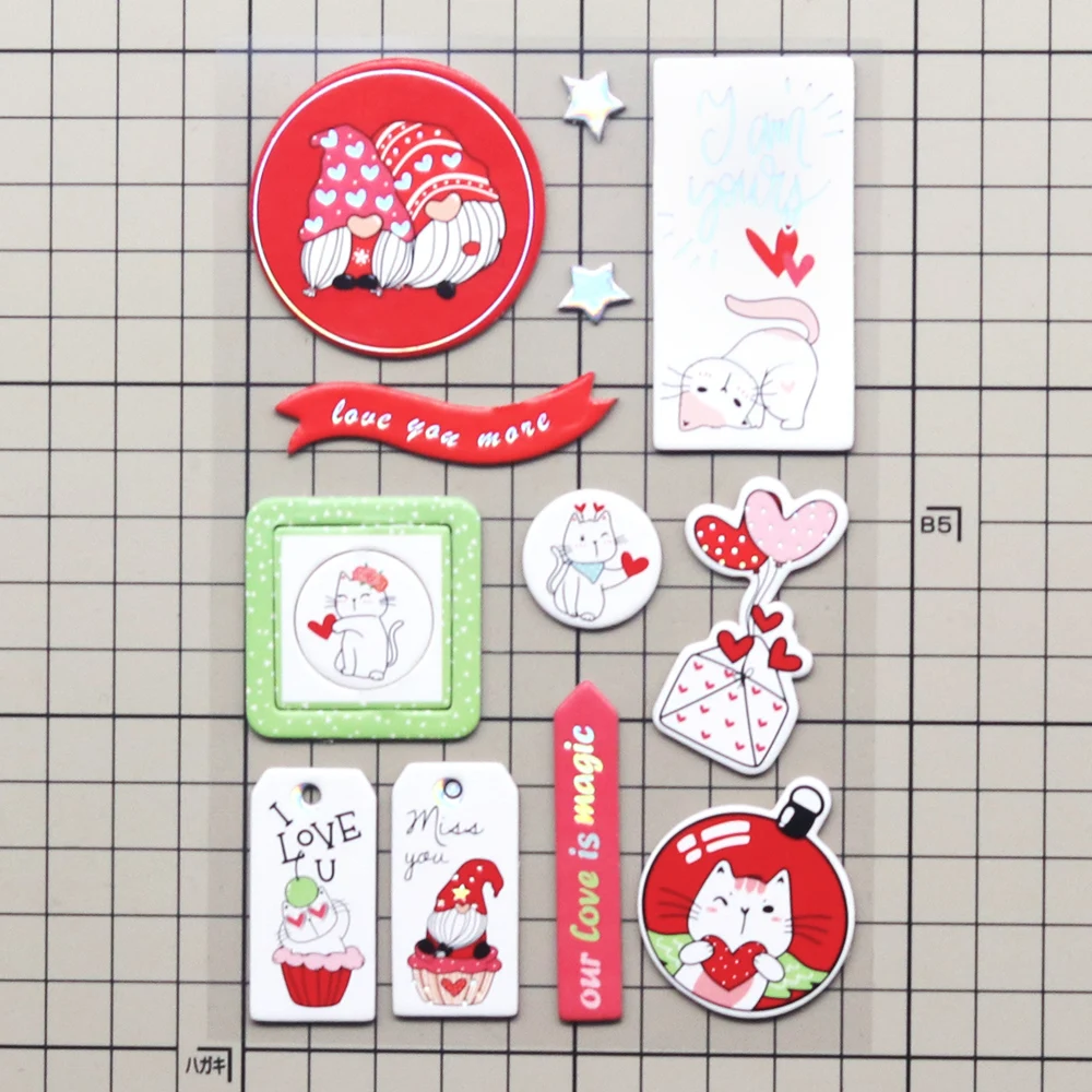 Creative Path 10-teiliges „Loving-Season“ Scrapbooking-Journaling-Set mit Dekorationspapier, Stanzformen, Aufkleberbögen und DIY-Bastelset – Detail 34