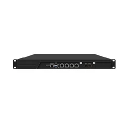 HUNSN 1U Cabinet Firewall Appliance 10GB, Intel N100/N200/I3 N305, RJ54,Network Rackmount, 4 LAN, 2SFP+ 82599es 10 Gigabit,GPIO