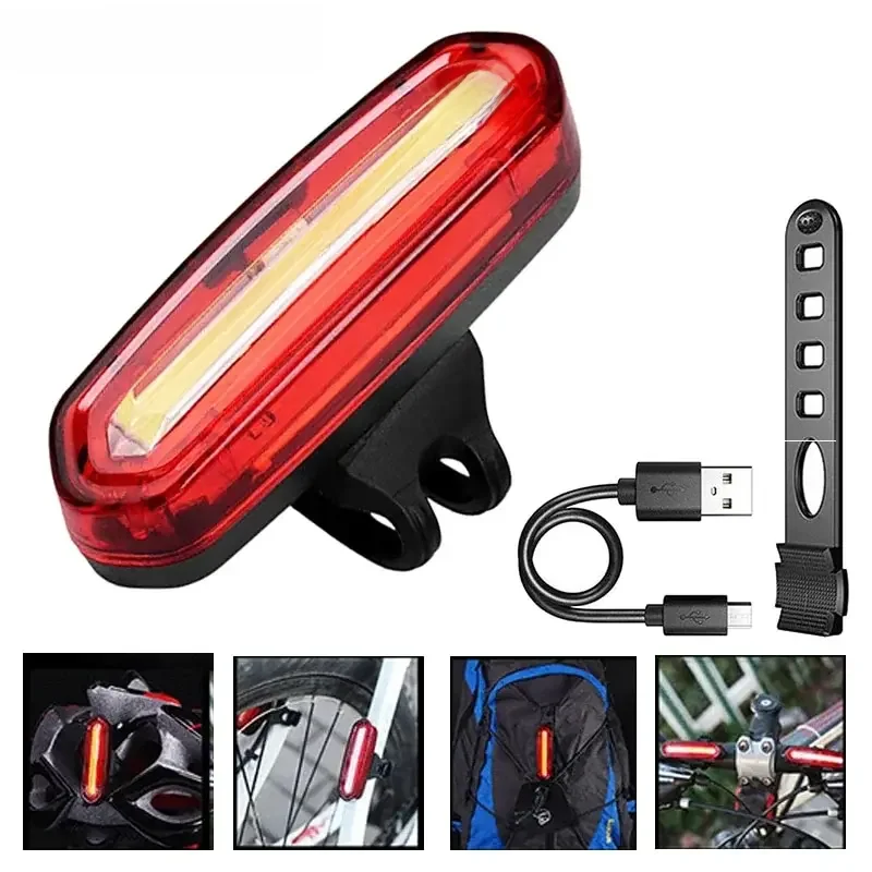 AliExpress BUCKLOS Cycling Bike Light LED Bicycle Lamp USB Rechargeable Mountain Road Bike Tail Rear Lights Flashlight for Bicycle Lighting Lantern