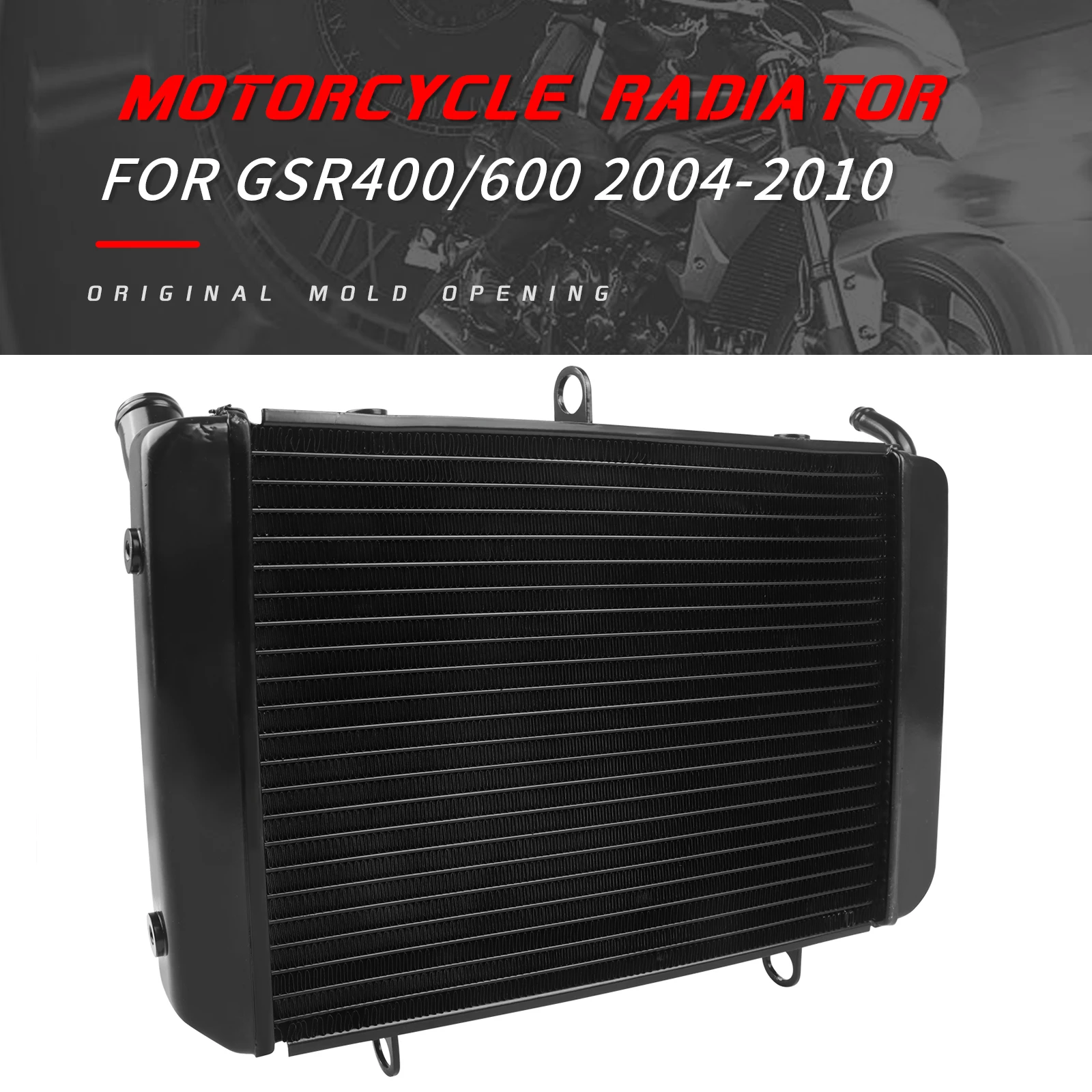 

Motorcycle Aluminum Radiator Water Tank Cooler Cooling Protection For Suzuki GSR 400 600 GSR600 GSR400 2004-2010 2005 2006 2007