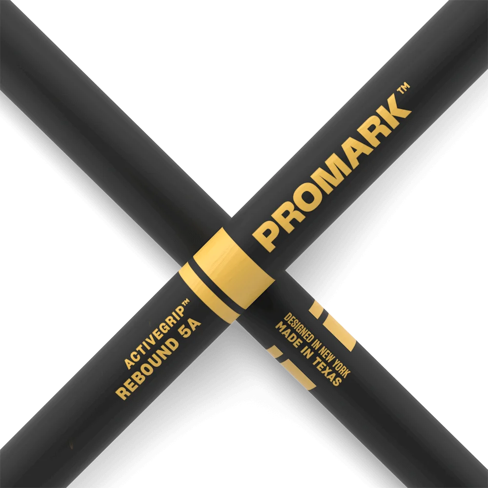 Promark by D\'addario Select Balance Forward/Rebound 5A/7A ActiveGrip Acorn Wood Tip Drumsticks