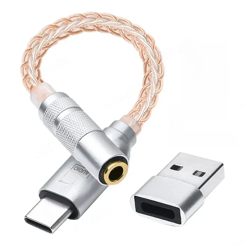 Adapter słuchawkowy USB-C na 3.5mm z podwójnym chipem CX31993 MAX97220, dekoder audio, wzmacniacz IEM, adapter do smartfonów iPhone 15 i Samsung — zdjęcie produktu 7