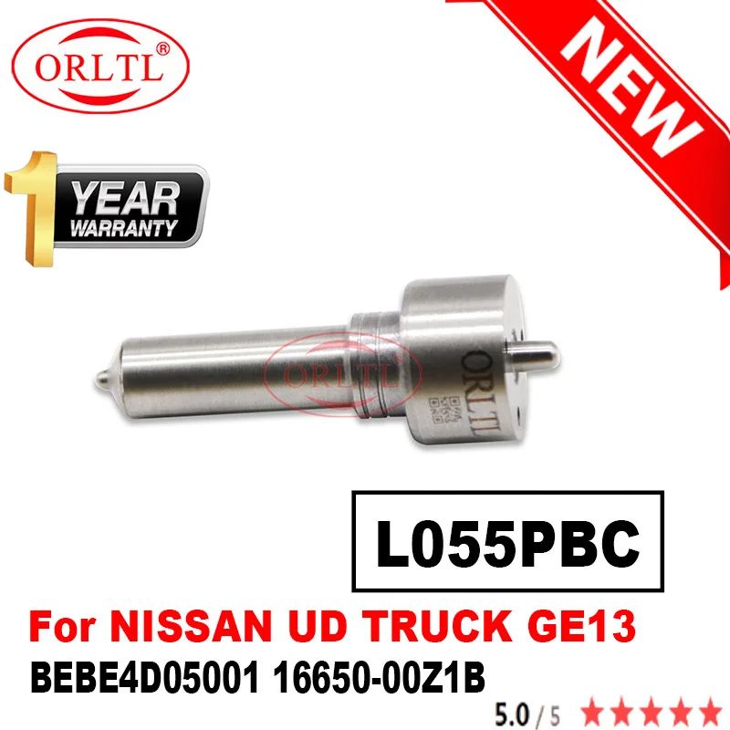 ORLTL Diesel Fuel Injector Nozzle L055PBC L 055 PBC L055PBD L055PRD for NISSAN UD TRUCK GE13 BEBE4D05001 16650-00Z1B