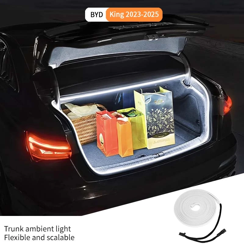 

Byd King 2023-2025 Car Trunk Ambient Light Silicone LED Waterproof Ultra-bright Resistant Improve Night Vision Decorative Lamp
