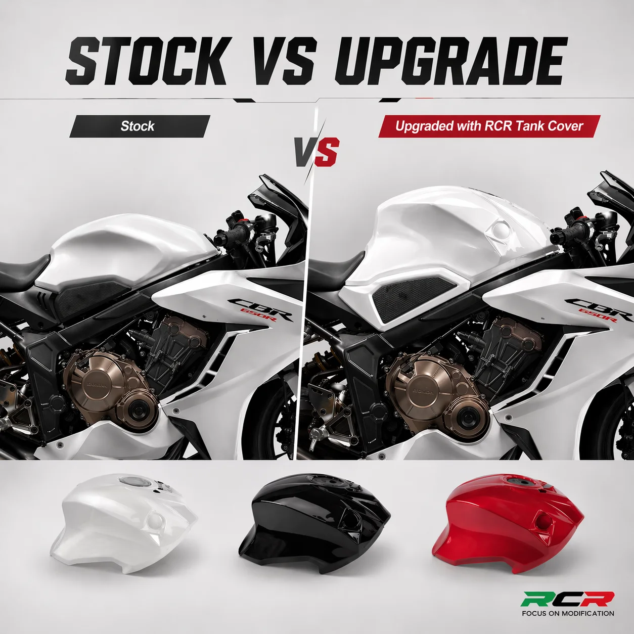 For Honda CBR650R 2019 -2026 Motorcycle Fuel Tank Front Fairing Cover Full Enclosure Tank Side Trim Panel Accessor