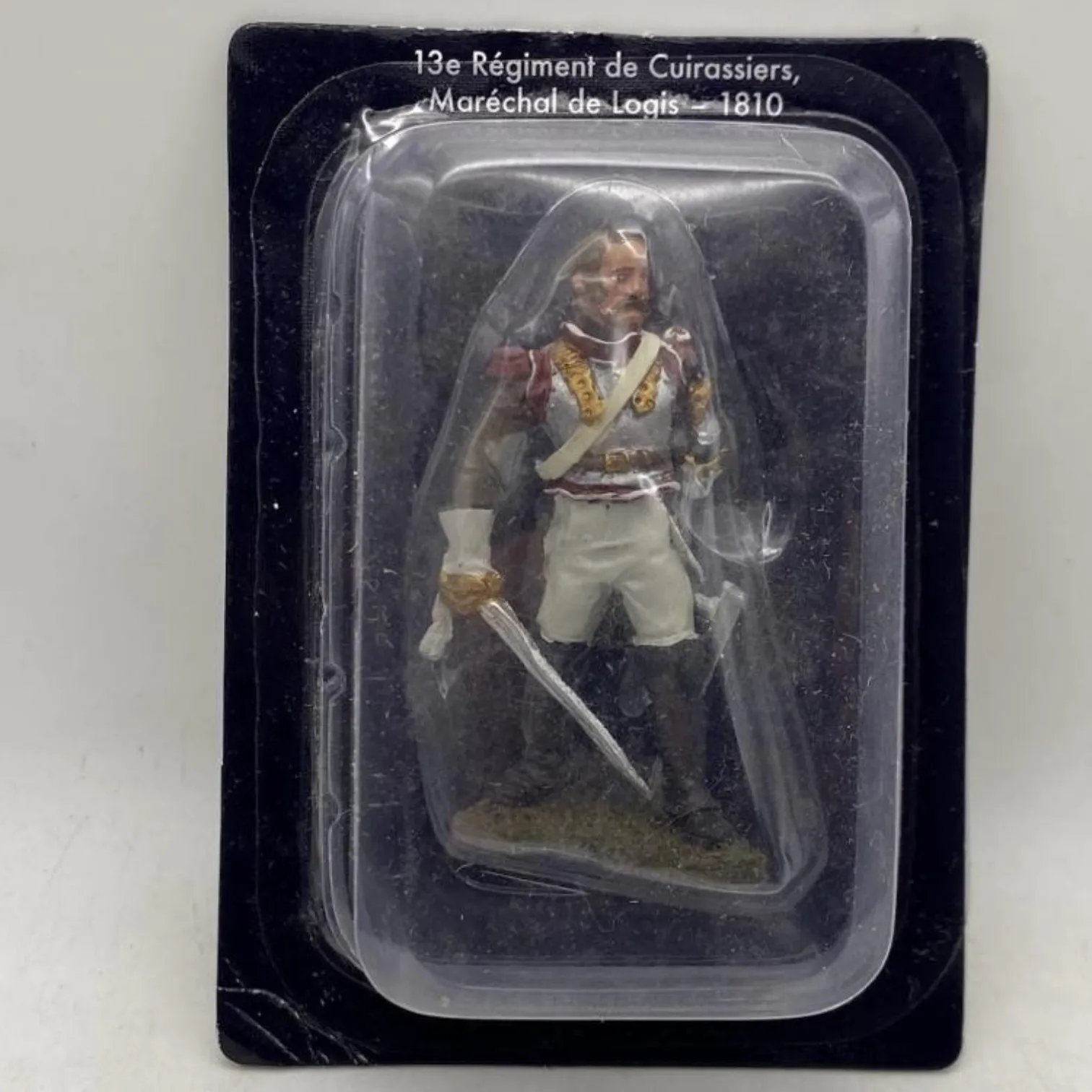 Hobby & Work, Nns035 Figurine en plomb peinte à la main en détail d'un maréchal Logis appartenant au 13e Régiment de Grenadiers 1810, échelle 1:32, collection Soldats des Guerres Napoléoniennes, sans livret, emballage blister pouvant être endommagé, base