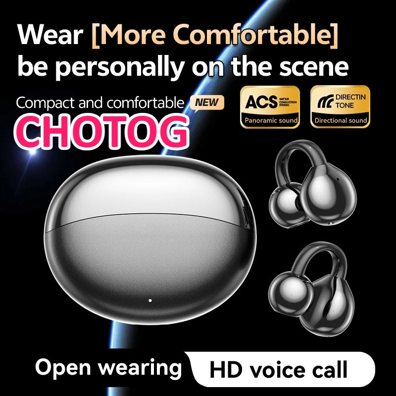CHOTOG Nieuwe M110 AI Draadloze Vertalingsoordopjes Bluetooth 5.4 AI Real-time Vertaling Met Microfoon 360 °   Geluidsdichte, antislip oorclip sport-oplaadhoes