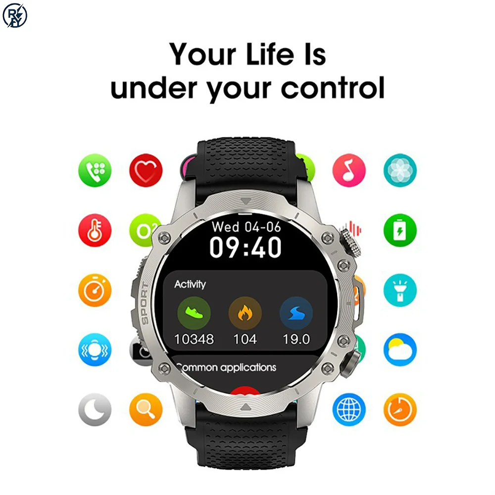 

Умные часы MA15 MAX с AMOLED-экраном 1,43 дюйма, частотой обновления 60 Гц, поддержкой AI ChatGPT, NFC, Bluetooth-звонками, монитором сердечного ритма, прочным корпусом для спорта.