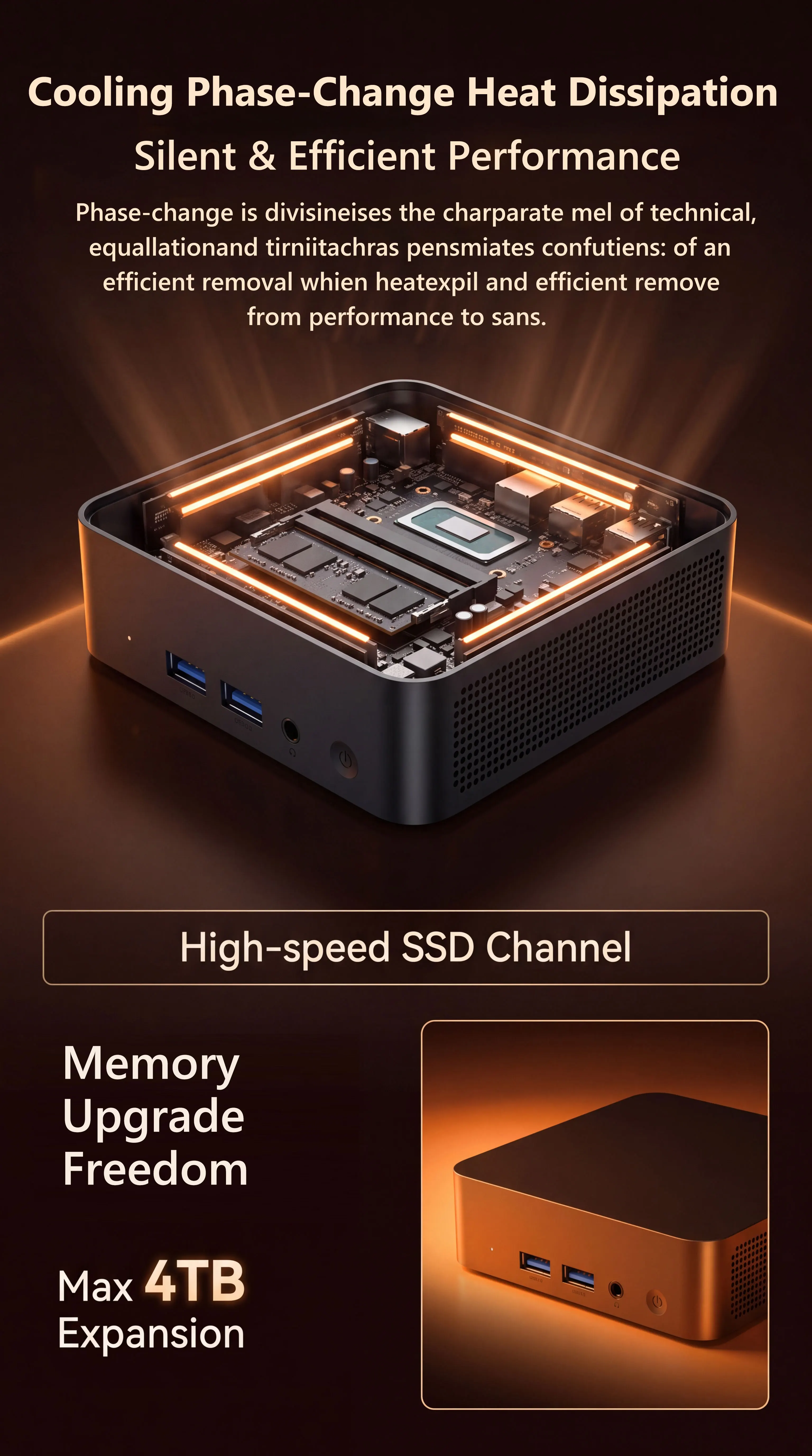 2026 Intel CORE I9-10980HK Mini PC Computer 16GB 32GB RAM 256GB 1/2TB SSD Portable Gaming Mini PC Windows 11 Pro Wifi 6 BT5.0 Office Study Desktop PC 4K