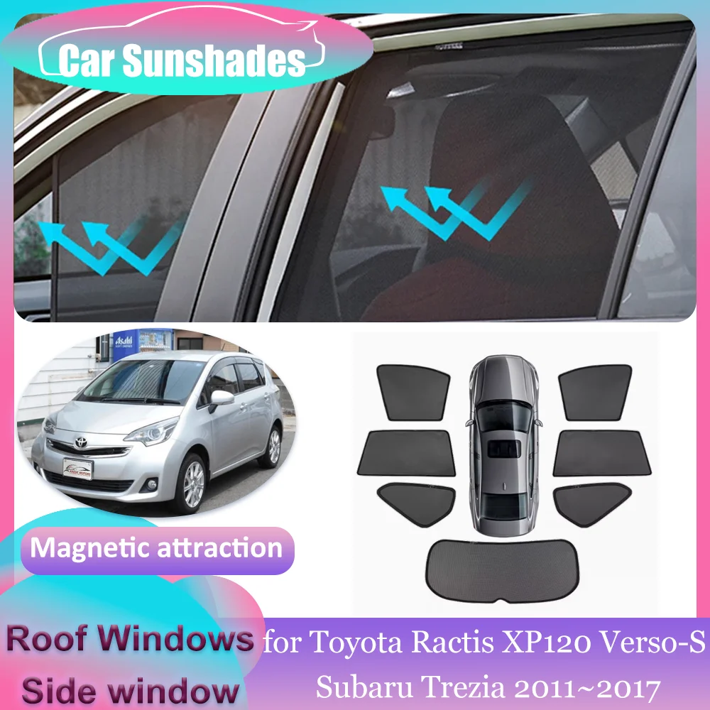 

Магнитные солнцезащитные козырьки для Toyota Ractis XP120 Space Verso-S Subaru Trezia, солнцезащитный козырек для окон, занавеска на лобовое стекло, аксессуары для люка на крыше