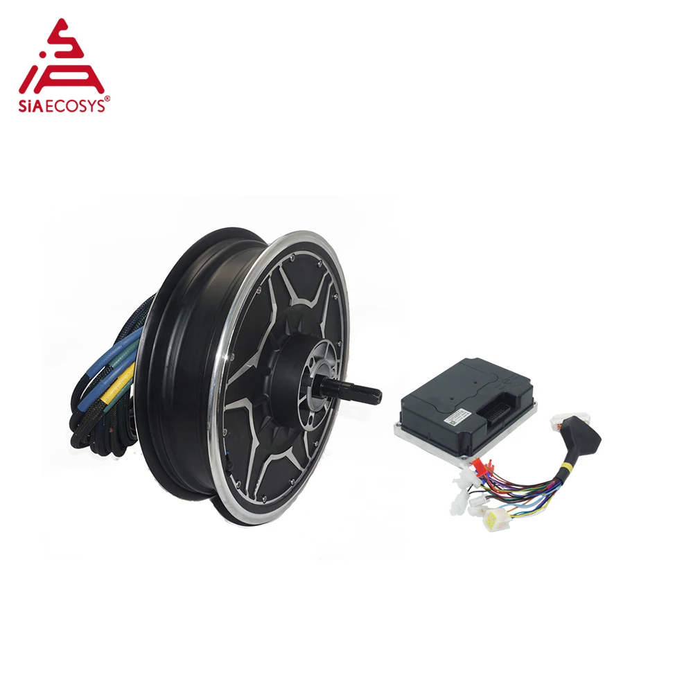 QSMOTOR New QS268 9000W 12*3.0inch V5 72V 130kph Hot Sale BLDC Hub Motor with ND72890 Controller for Electric Motorcycle