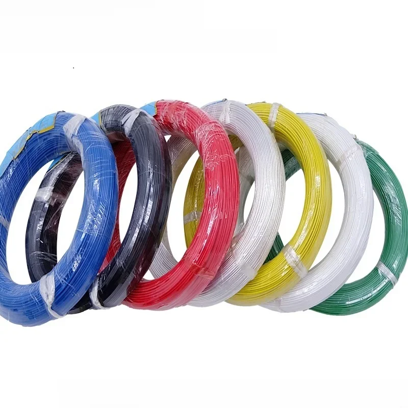 5M/10M drut PTFE 30/28/26/24/22/20/18/16/14/13/12/10AWG UL1332 FEP izolowany tworzywem sztucznym wysokotemperaturowy elektroniczny kabel miedziany — 2
