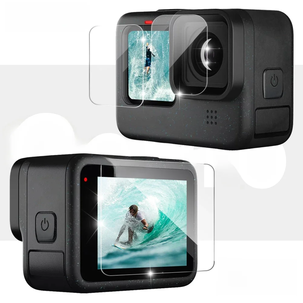 Ultra-HD gehärtetes Glas für Gopro Hero12 schwarzer Displays chutz Anti-Kratz-Film für Gopro Hero 12