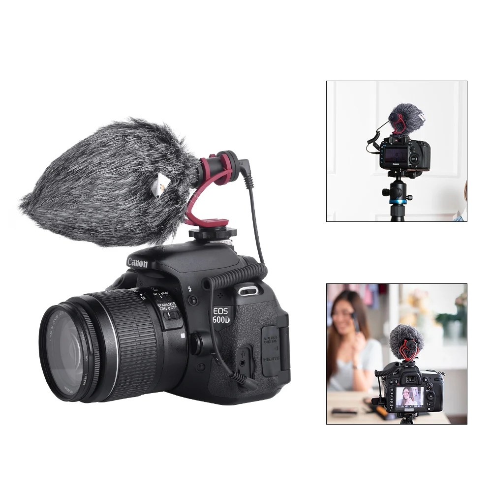 COMICA CVM-MF3 COMICA VM10II, RODE Video Micro, BOYA BY-MM1 등을 위한 고품질 샷건 마이크 윈드 머프