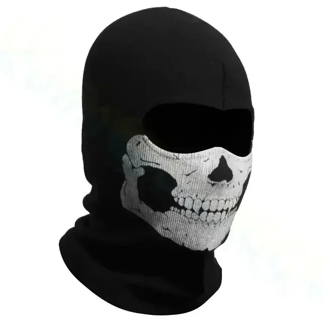 AliExpress Bicycle Balaclava Full Face Mask Skull Print Windproof Head Neck Warmer Motorcycle Helmet Liner for Outdoor Cycling Gear