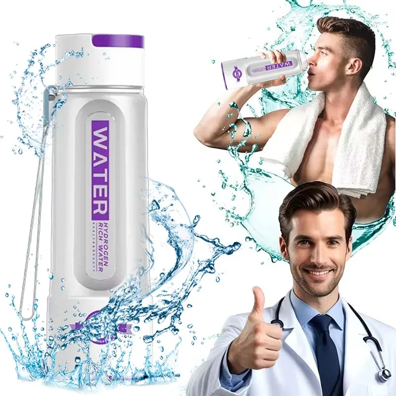 

Portable Hydrogen Rich Alkaline Water Ionize Fashion Hydrogen Water Pitcher Bottle 420ml Sport Hydrogen Cup for Car/Desktop/RV