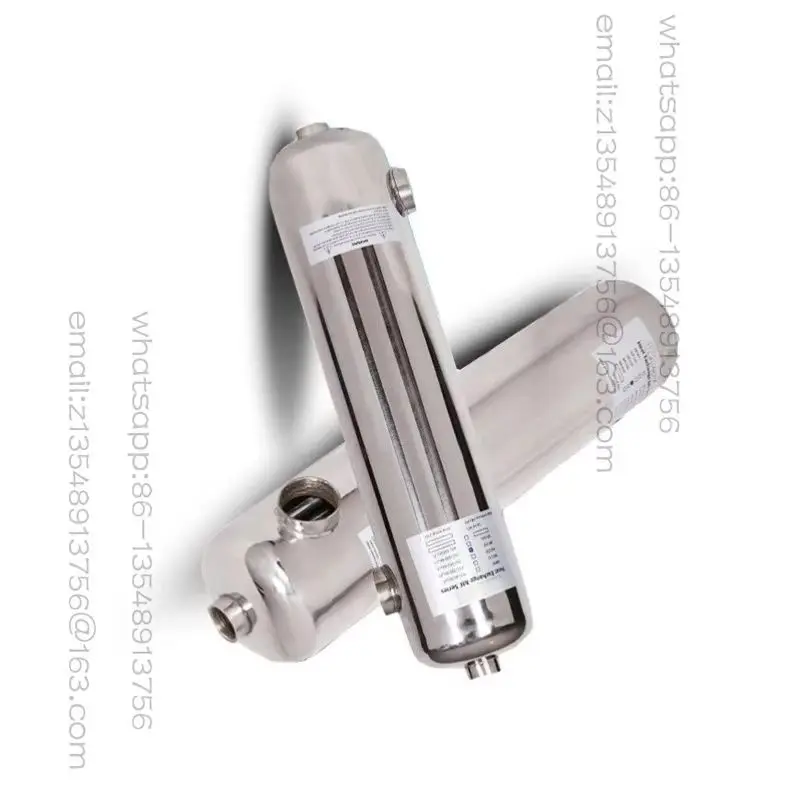 Swimming pool spa cold and hot water heat exchanger stainless steel three T heat exchanger swimming pool tube heat exchanger