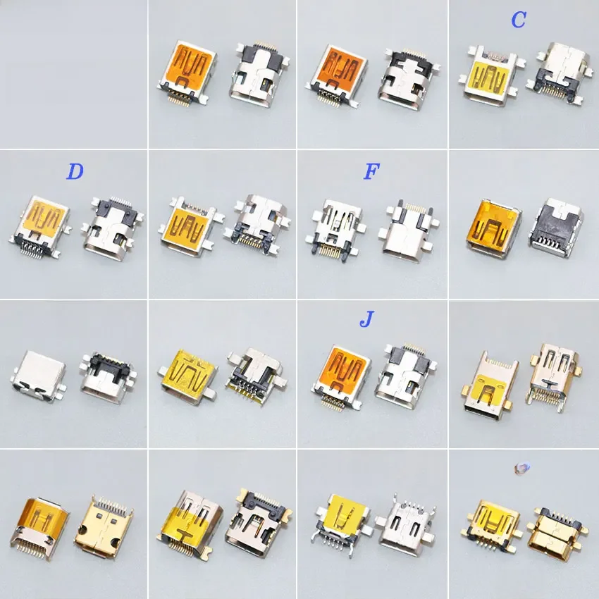 ChengHaoRan 1 sztuk 5pin 10pin 11PIN Mini gniazdo usb typ B kobieta SMT SMD złącze wtykowe port ładowania MP3 MP4 — zdjęcie 2