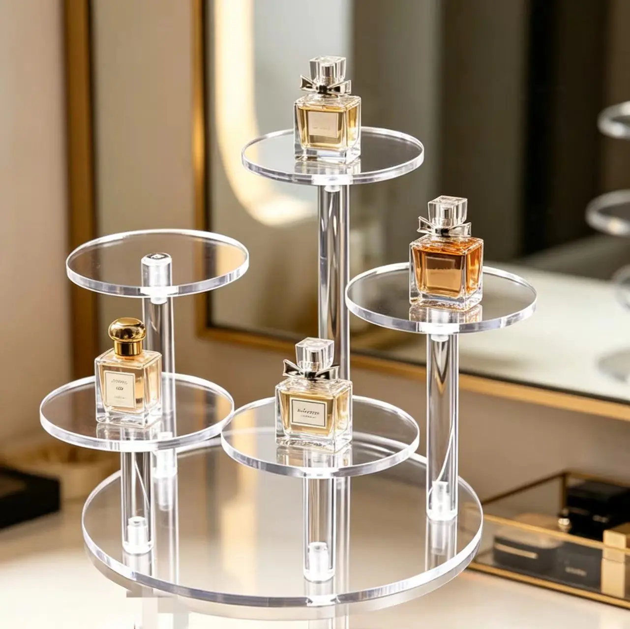 3/4/5 Layer Selling Fashion Temperament High-Grade Cosmetics Perfume Acrylic Jewelry Display Rack