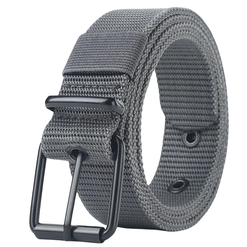 New Perforated canvas belt for men and women Jeans pants needle buckle belt for Student Youth Recreational Sports Belt