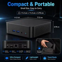 NEW Mini PC Intel Core I9 8950HK/i3 6100 Windows 11 Pro 16GB RAM 1TB 2TB SSD WiFi6 Portable Office Desktop Gaming Computer PC 2