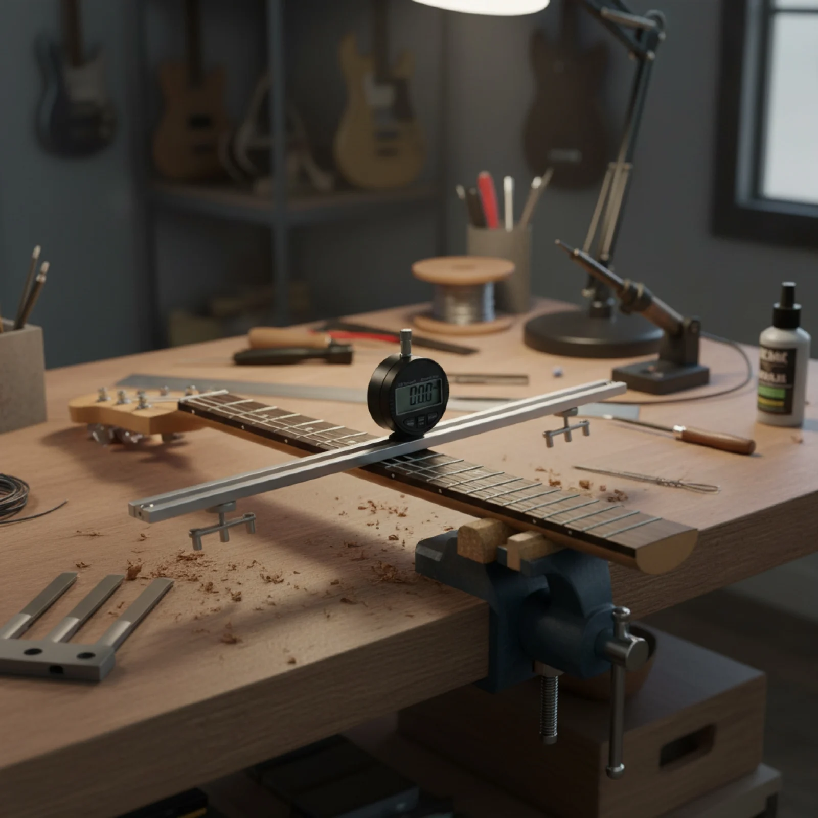 

Инструмент для измерения профиля грифа гитары, алюминиевый сплав, 46 см, прецизионная измерительная линейка для ремонта струн классических и электрогитар