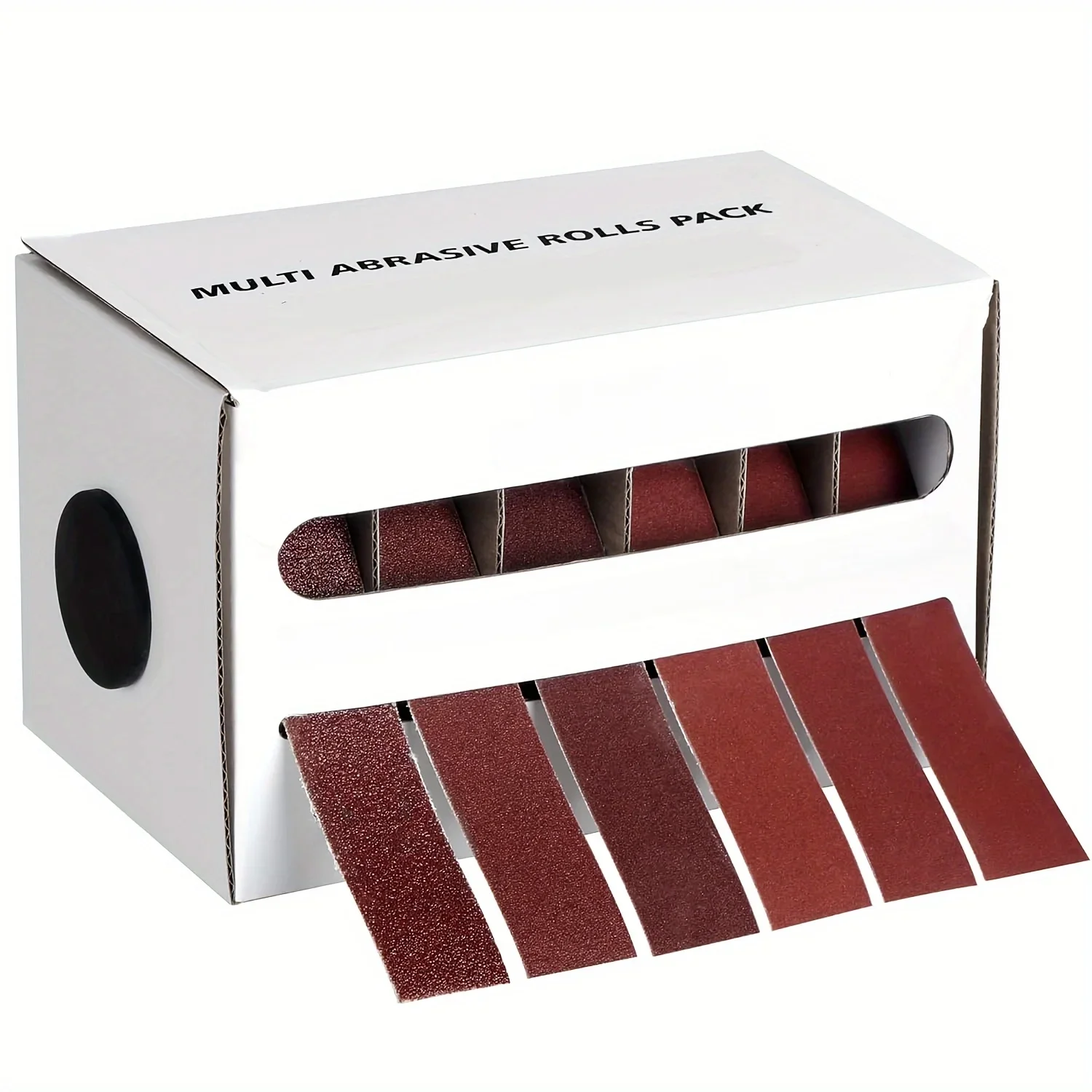 Diamantdoekrollen, 80/150/240/320/400/600 grit schuurpapierrollen Metalen schuurlinnen met dispenser, schuurpapier van aluminiumoxide - afbeelding 2