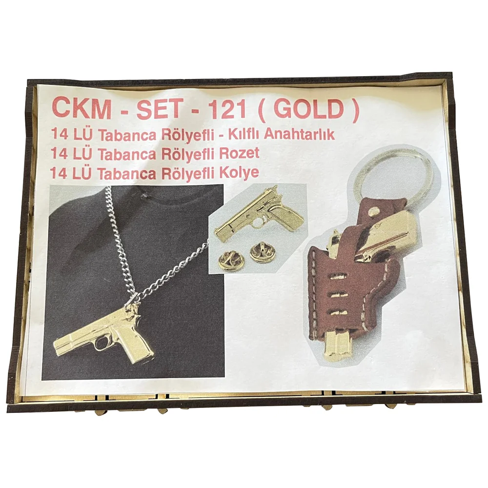 Salvatore 14' Handle Gold Necklace Keyholder CKM Set