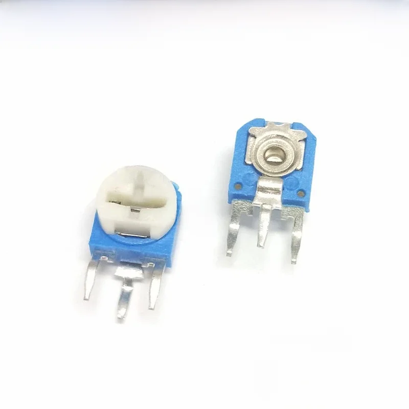 5szt/lot RM063 RM-063 100 200 500 1K 2K 5K 10K 20K 50K 100K 200K 500K 1M ohm Trimpot Trimmer Potencjometr rezystor zmienny — zdjęcie 2