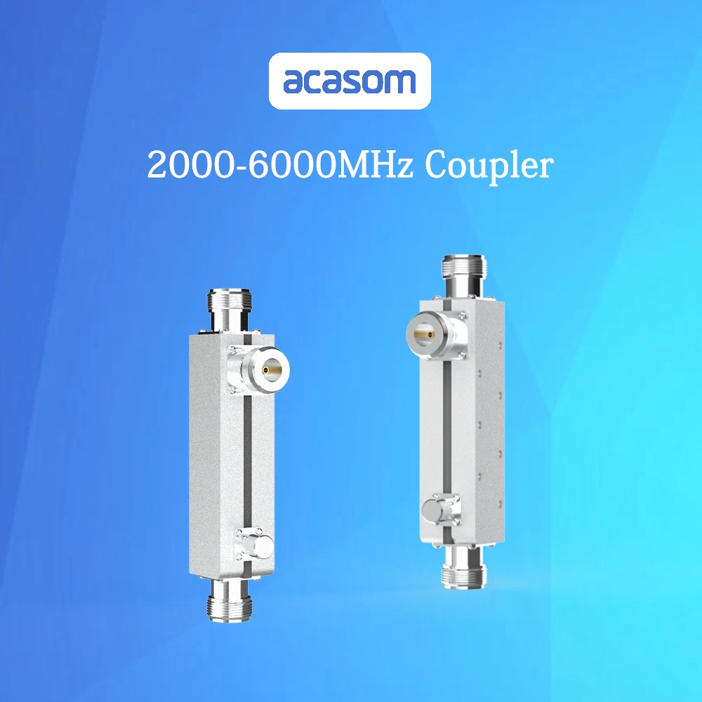 Wideband 7dB  Directional Coupler From 2000MHz to 6000MHz Rated to 20 Watts  N Connector  Microstrip  Line