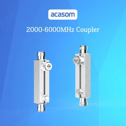 Wideband 7dB  Directional Coupler From 2000MHz to 6000MHz Rated to 20 Watts  N Connector  Microstrip  Line