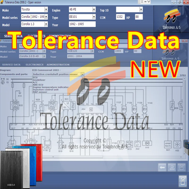 Newest Tolerance Data 2009.2 with keygen Car Repair Tool Software Link diagnostic tools electric equipment multilingual free ins