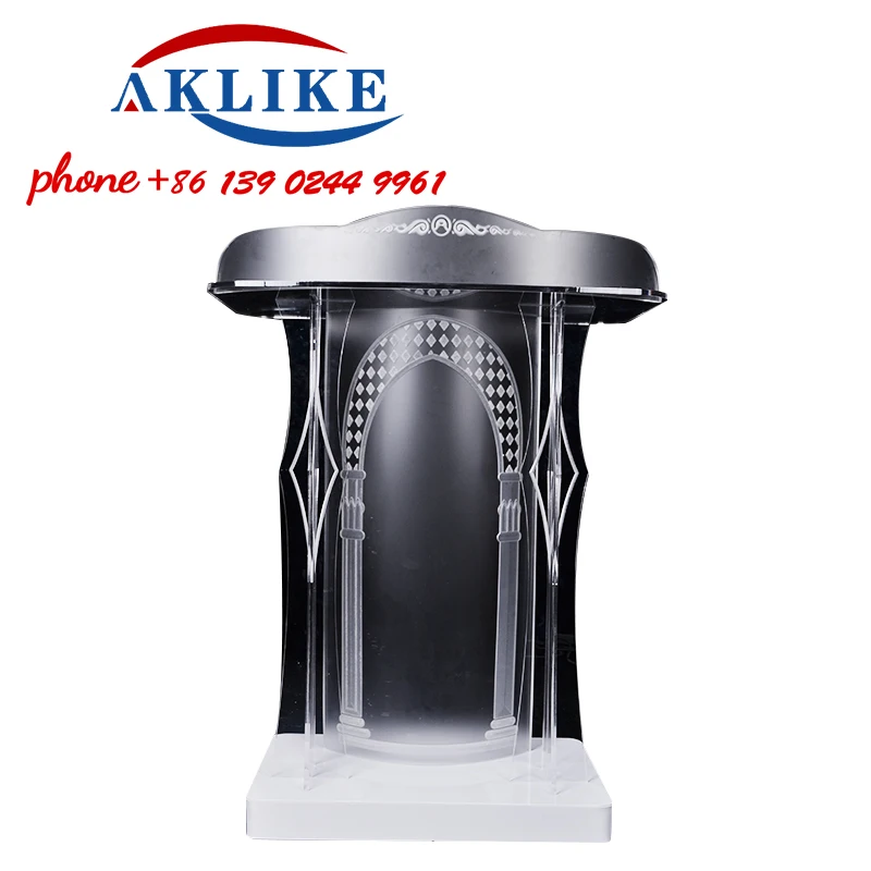 2024 Modern Fashion New Acrylic Podium Conference Event Podium Reception Lectern Commercial Activity Furniture