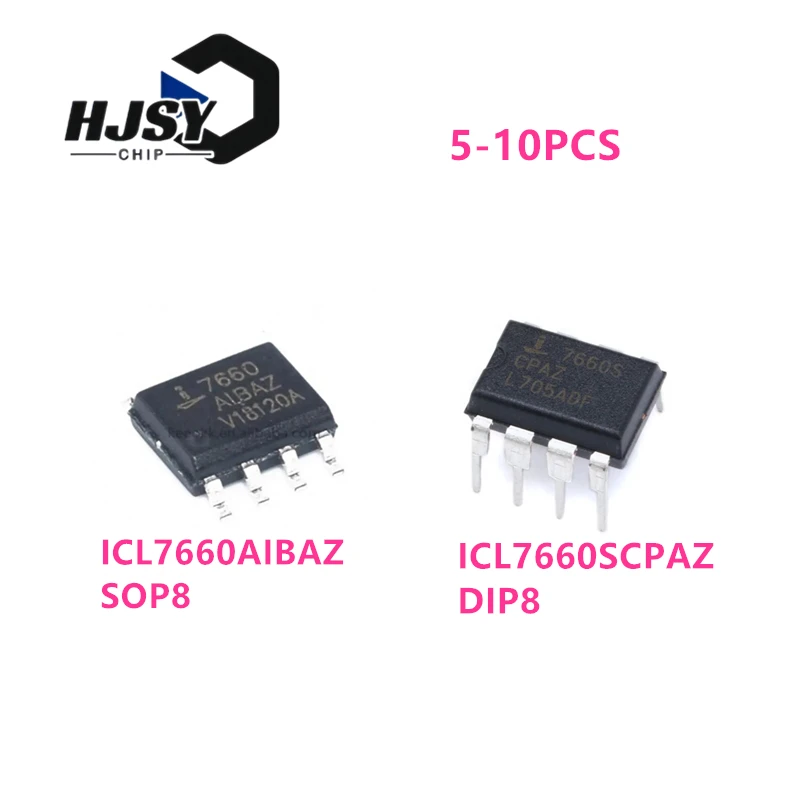 New 5-10PCS/LOT  ICL7660AIBAZ  ICL7660SCPAZ DC/DC power converter  SOP8 DIP8