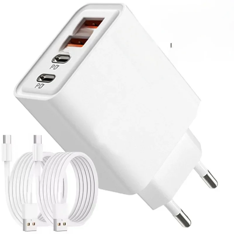 120W 4 ports USB Type C chargeur câble de données de charge rapide adaptateur de chargeur de téléphone USB pour Samsung IPhone Xiaomi Huawei chargeur mural