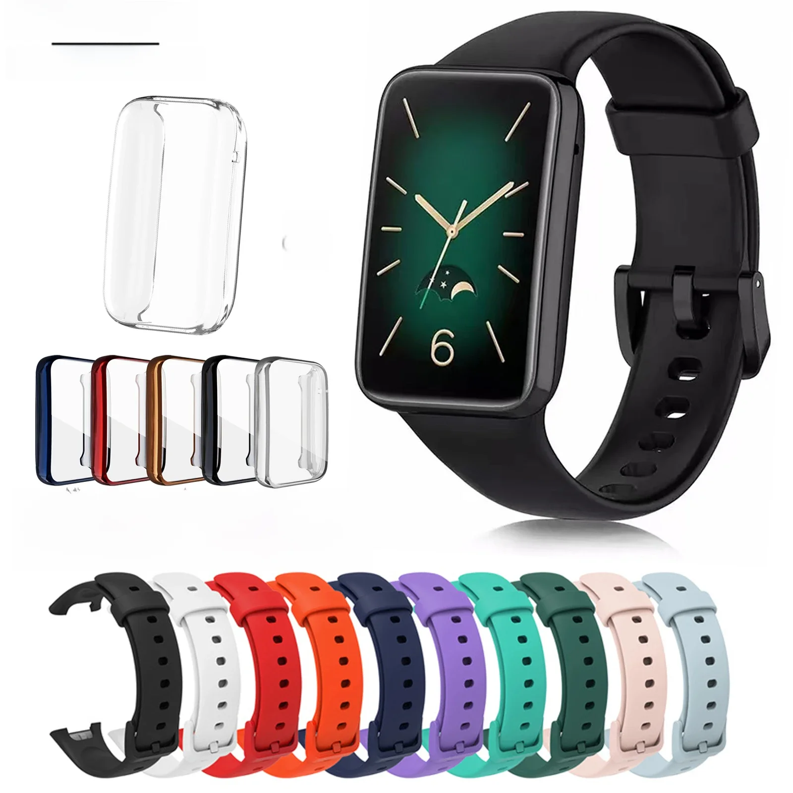 Pulseira de substituição para mi band 7 pro pulseira de silicone para xiaomi mi band 7 pro pulseira