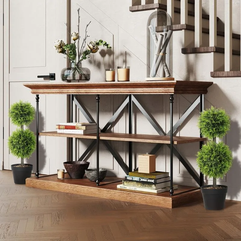 Lot de 2 plantes artificielles décoratives, boules de buis artificiel 60 cm avec pot, plastique, vert