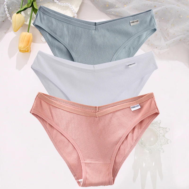 3 teile/satz sexy Baumwolle niedrige Taille Höschen Frauen einfarbige Slips hohe Elastizität Unterwäsche weibliche atmungsaktive intimates Dessous