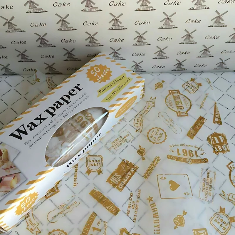 Food-Grade Wax Paper Dimsum Liner, Wax Paper Material, Oil & Water Resistant Impermeable, Freezable & Microwave-Safe, Ideal for