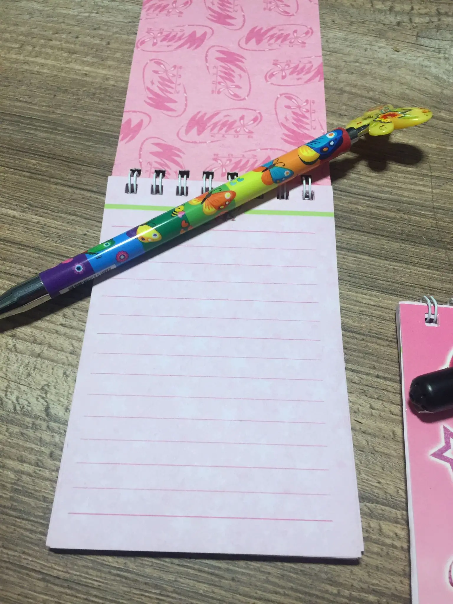 Girl Winx club notebook striped checkered spiral school notebook school stationery supplies two-sided notebook block note gift products