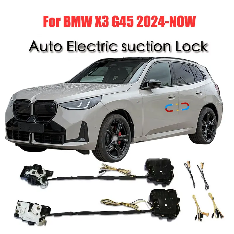 For BMW X3 G45 2024-NOW Car Soft Close Door Latch Pass Lock Actuator Auto Electric Absorption Suction Silence Closer