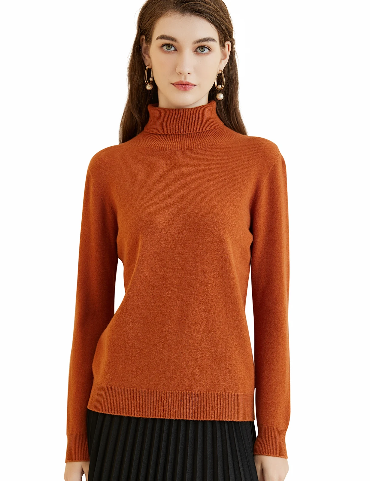 Dolcevita maglione di Cashmere donna maglia di lana Top 2023 autunno inverno morbido caldo maglione di Cashmere manica lunga Pullover vestiti di moda