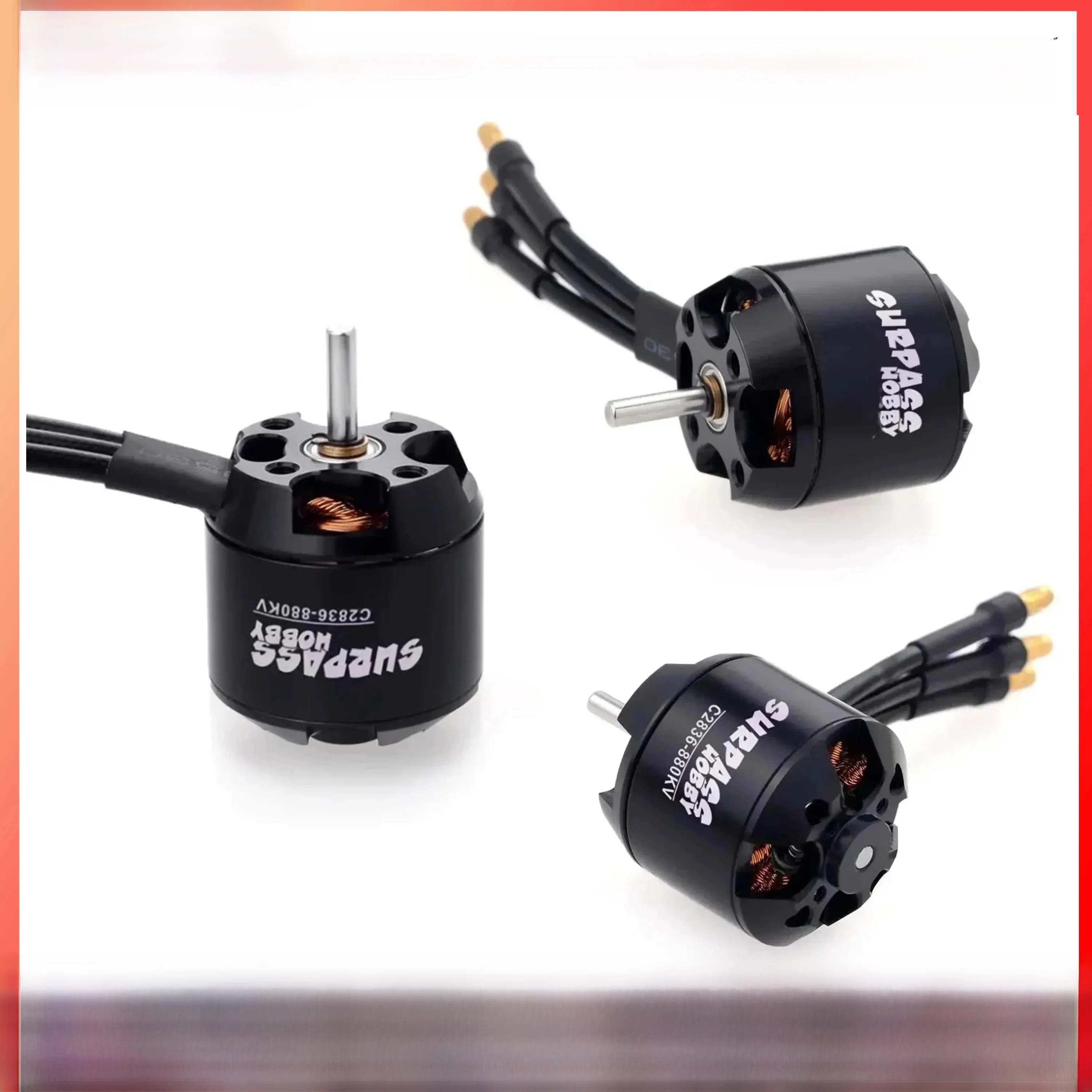 OVERTREFFEN HOBBY C2836 2836 750KV 880KV 1120KV Borstelloze Motor 2-3S voor RC FPV Drone Vaste Vleugel Vliegtuigen Vliegtuig Racing Drone Zweefvliegtuig - afbeelding 2