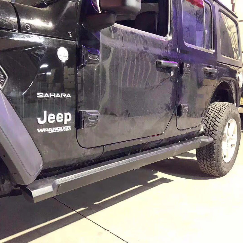 

SXMA JL1048 Electric Pedal 4 door Car Outer Door Welcome Pedal Sidestep Sill Guards for Jeep JL for Wrangler 2018+