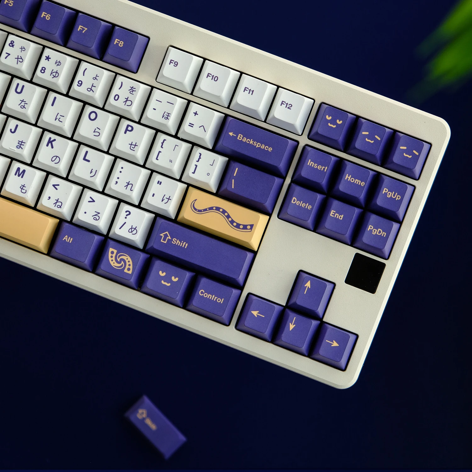 Imagem -03 - Gmk Tako Keycaps Perfil Cereja Pbt Sublimação Dye Teclado Mecânico Inglês Japonês 1.75u 2u Shift 129 Chaves